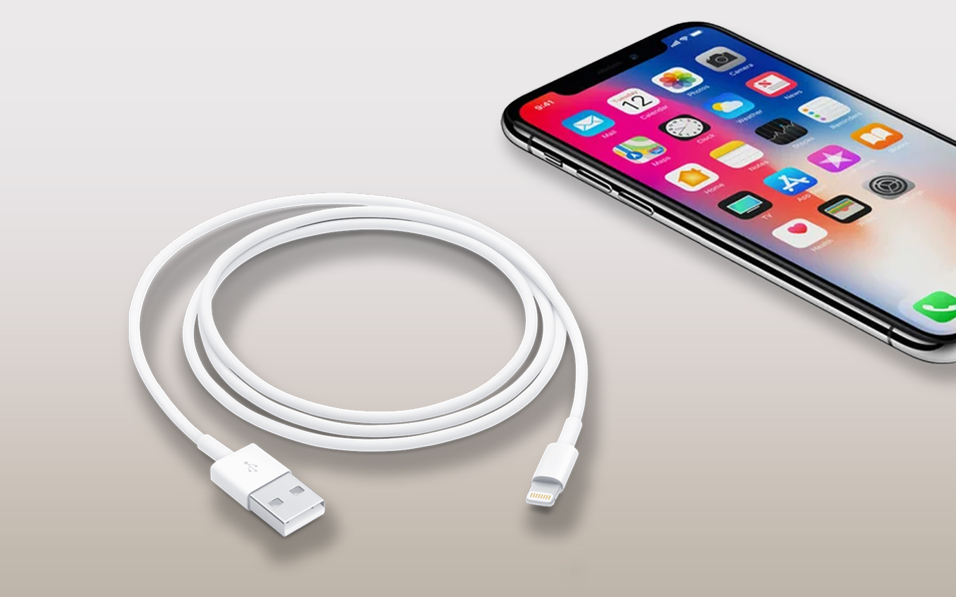 Cáp sạc USB - Lightning 1m - Chiều dài dây 1 m tiện lợi Cáp sạc USB - Lightning 1m - Chiều dài dây 1 m tiện lợi