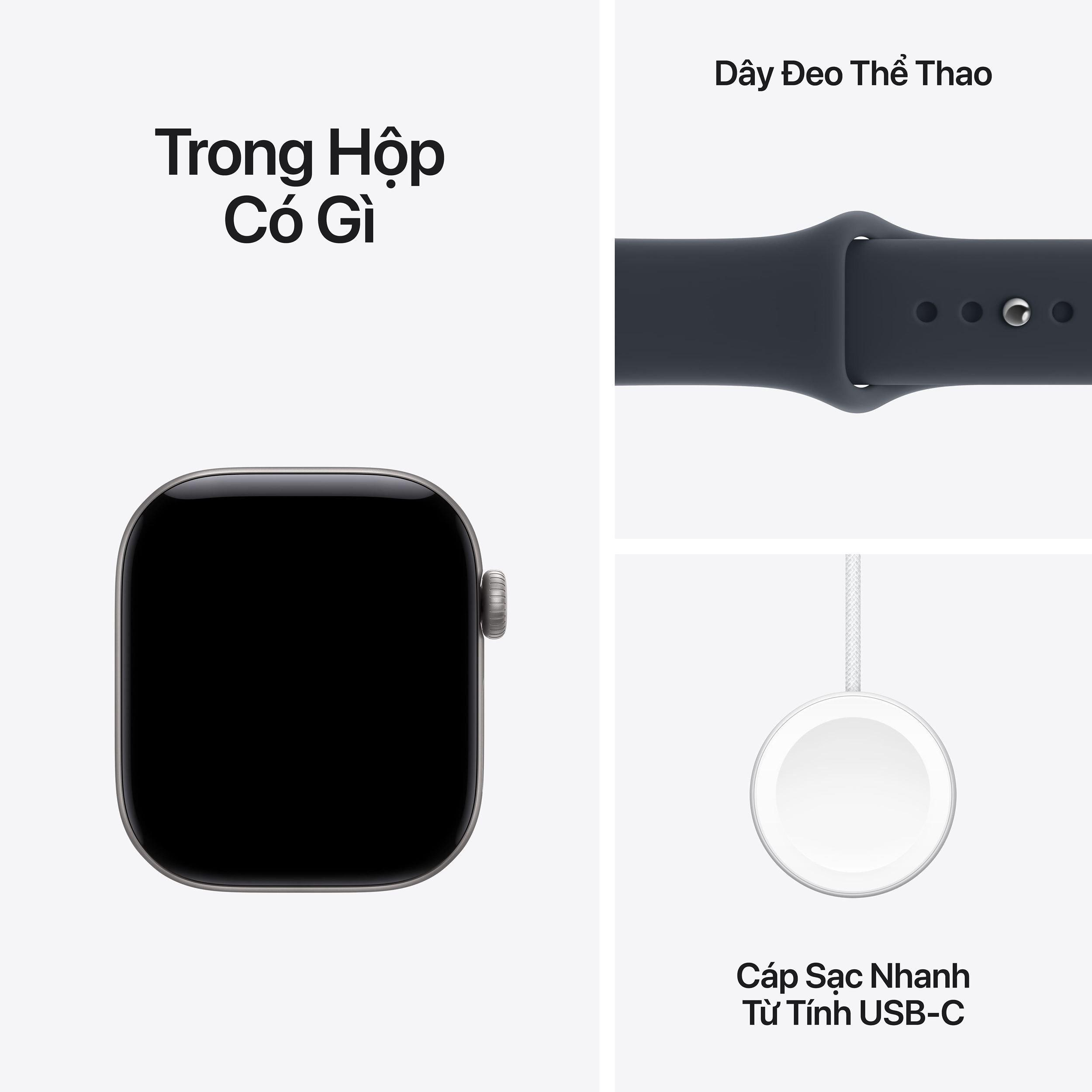 Apple Watch Series 12 GPS + Cellular 42mm viền nhôm dây silicone - Cáp sạc nhanh từ tính (Ảnh: Apple.com)