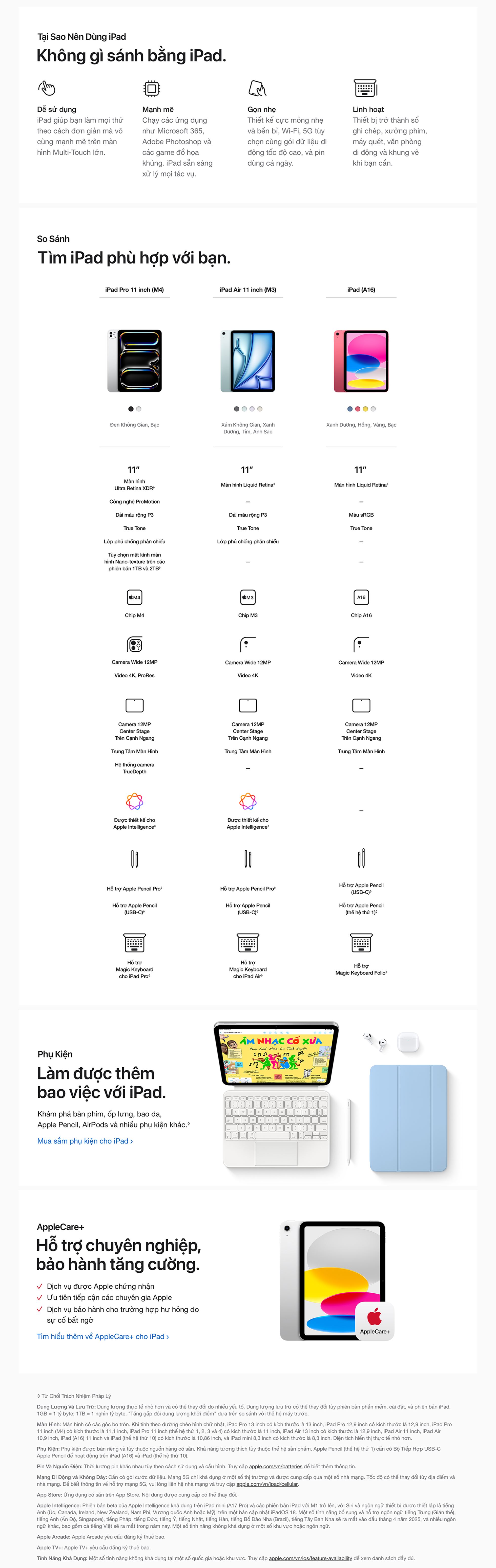 iPad 11 (A16) 5G 512GB - So Sánh iPad 11 (A16) 5G 512GB - So Sánh