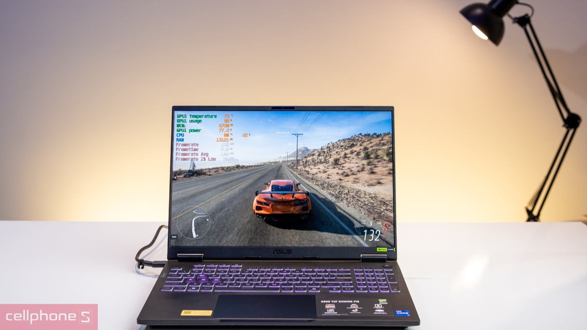 Màn hình, chất lượng hiển thị của laptop ASUS TUF Gaming F16 FX608JHR-RV037W