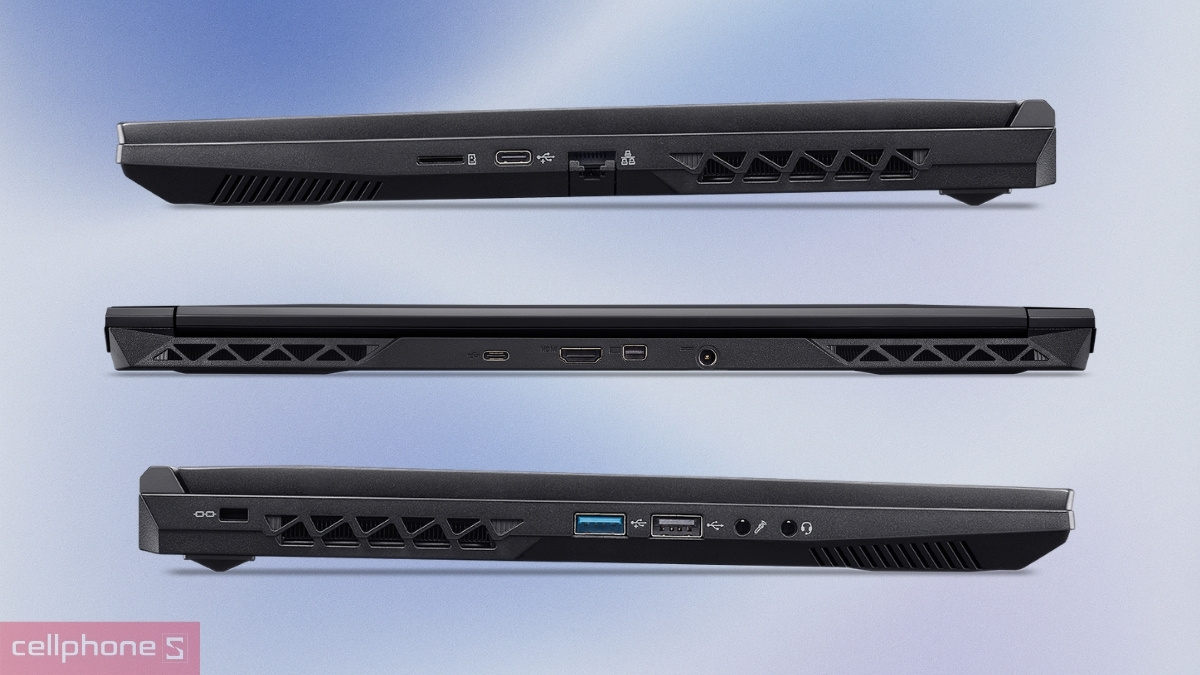 Cổng kết nối đa dạng trên Laptop Acer Gaming Aspire 7 A715-59G-59RD