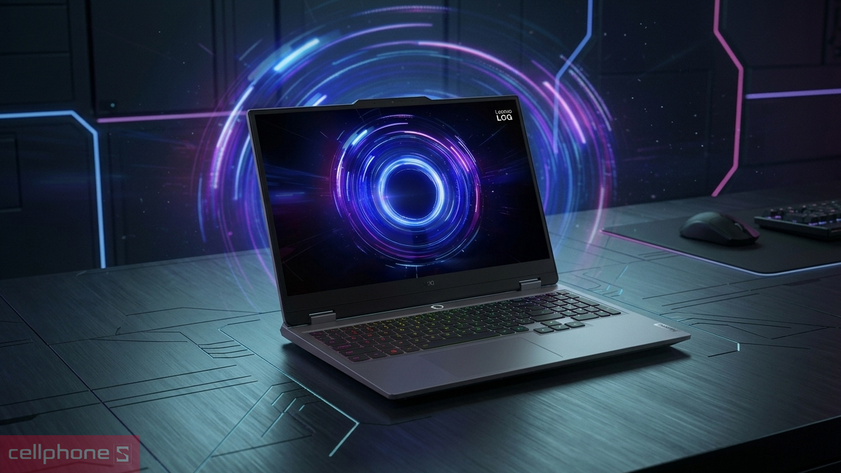 Laptop Lenovo LOQ 15IRX10 83JE01AGVN tối ưu hiệu năng vượt trội với AI