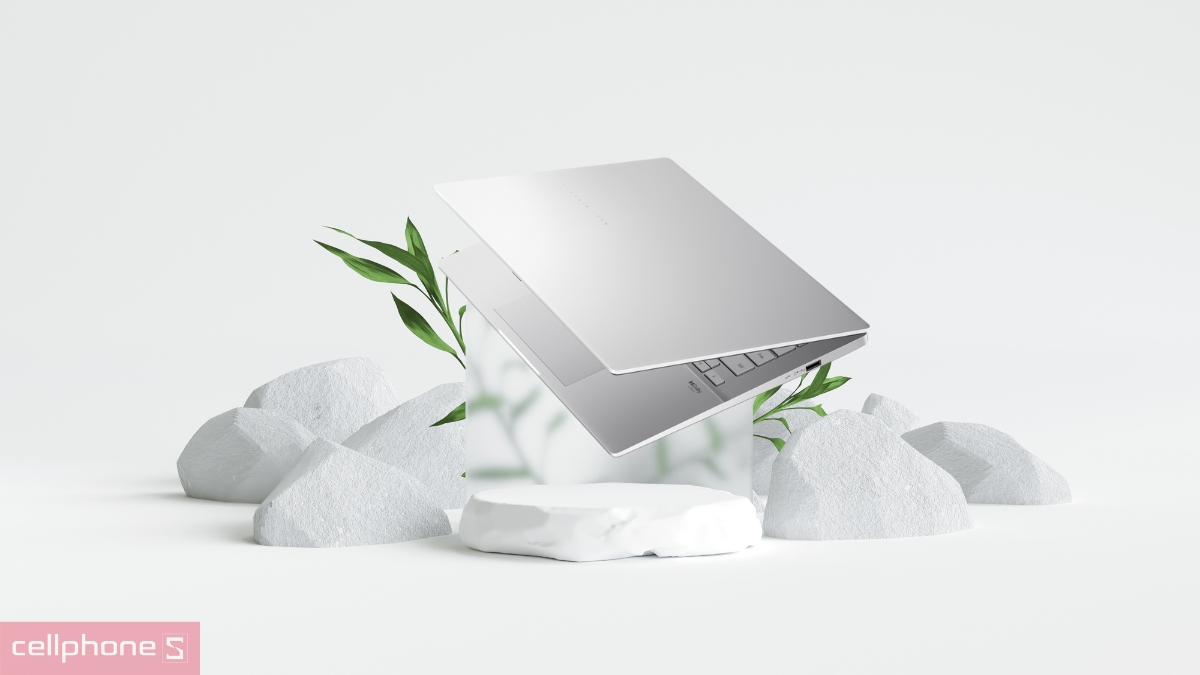 Laptop ASUS Vivobook S14 S3407VA-LY146W có ngoại hình gọn gàng