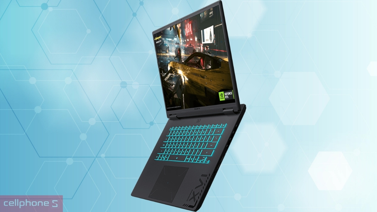 Kết nối laptop Gigabyte gaming A16 GA65H 5THP3VN893SH