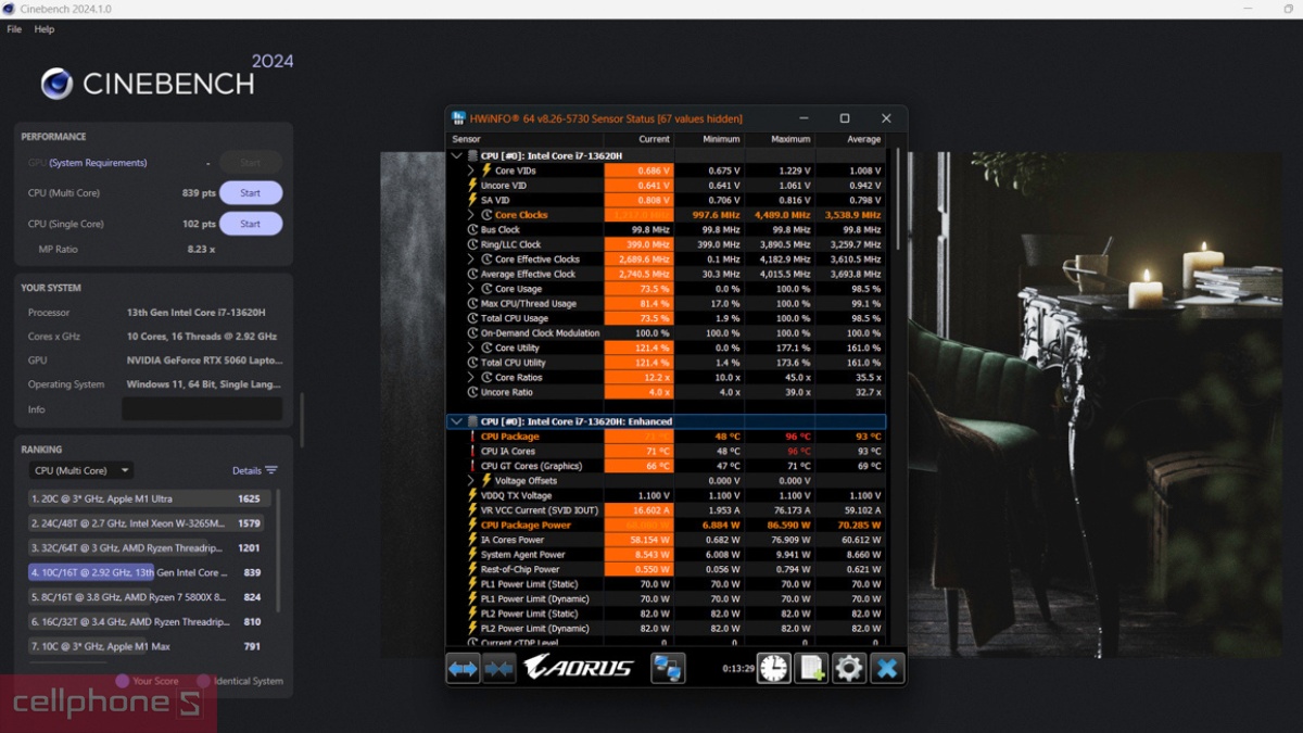 Cấu hình laptop Gigabyte Gaming A16 GA6H-CVHI3VN893SH