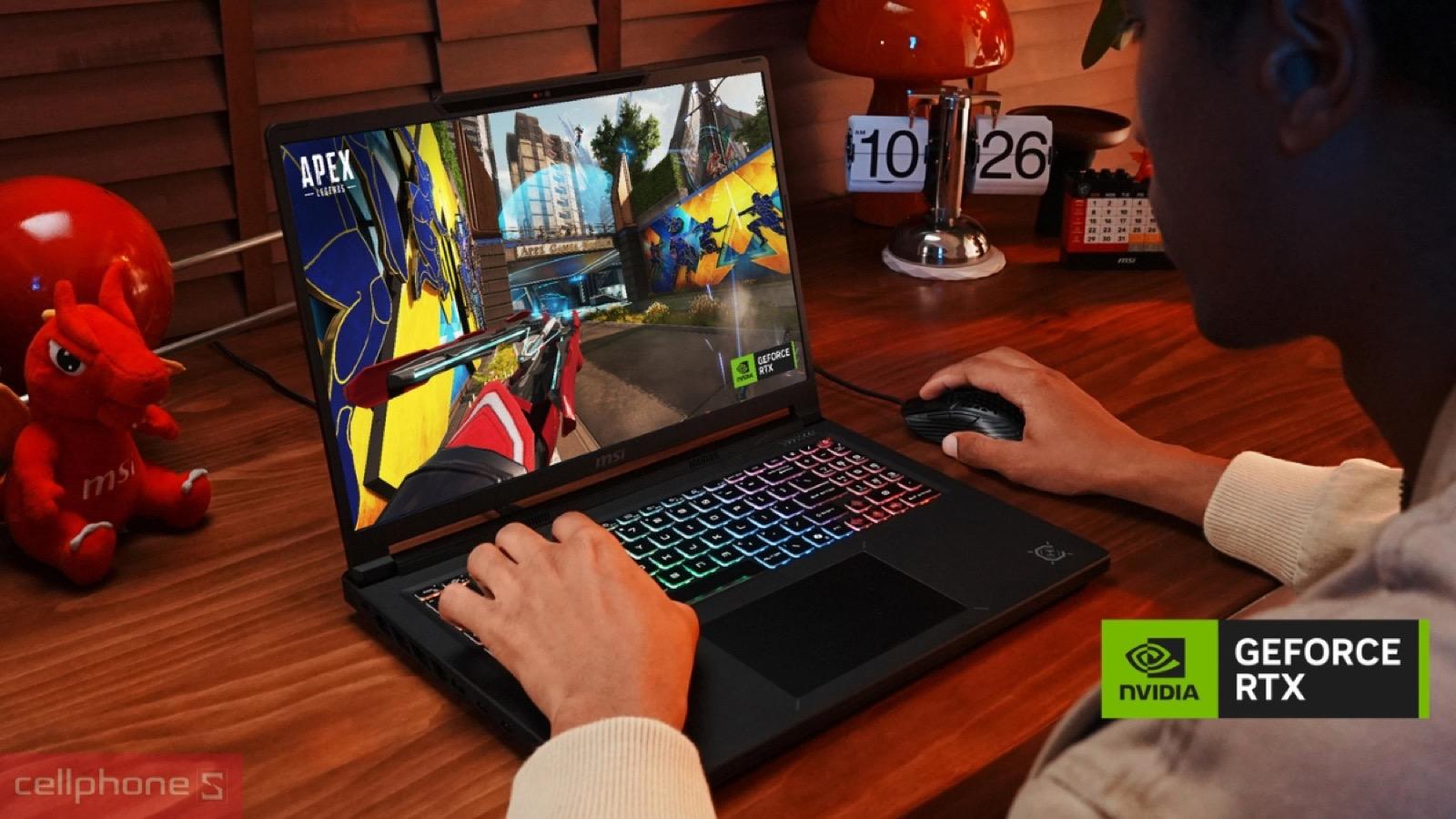 Hiệu năng xử lý mạnh mẽ của Laptop MSI Crosshair 16 HX E14WEK-076VN