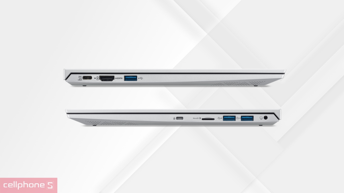 Pin 58Wh bền bỉ và cổng kết nối USB-C đa năng