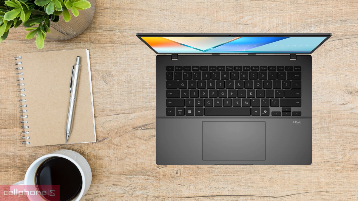 Thiết kế trên laptop ASUS Vivobook S14 M3407HA-SF490W
