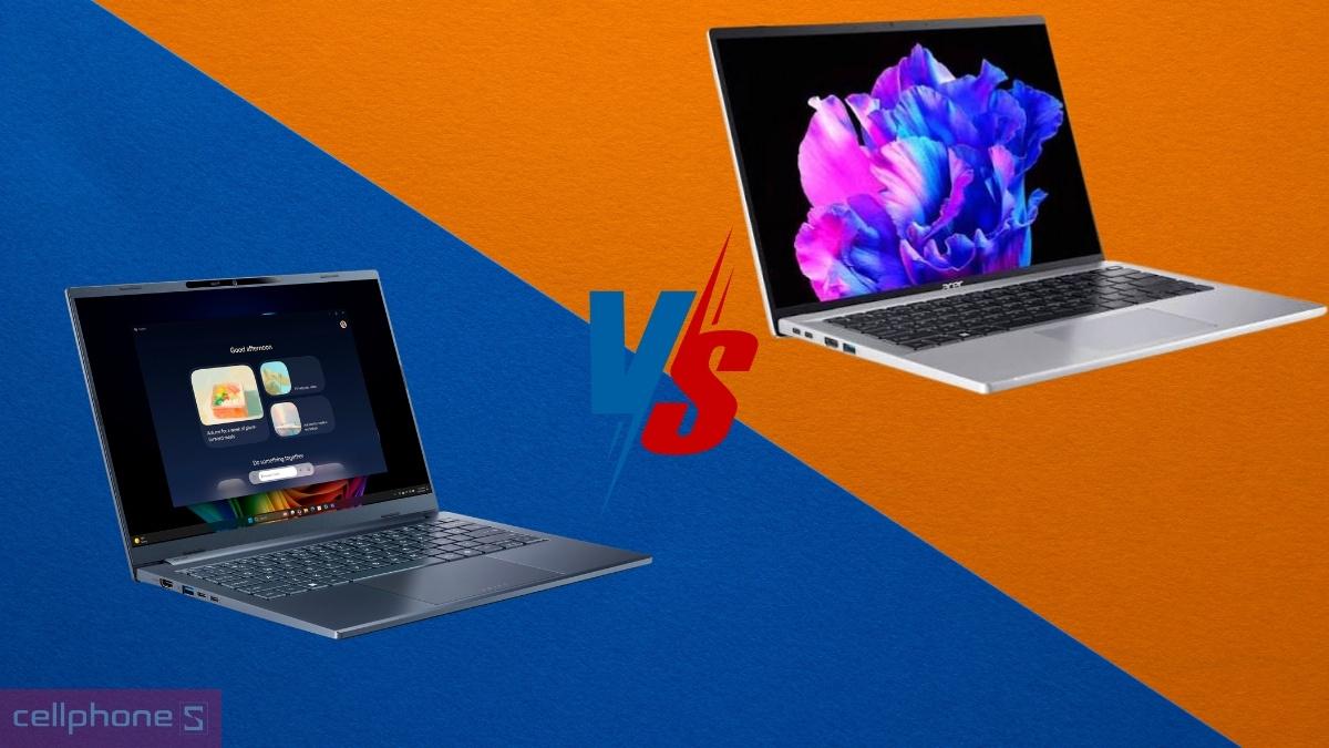 So sánh laptop Acer Swift Go 14 AI SFG14-75-765M với Acer Swift Go 14 AI SFG14-73