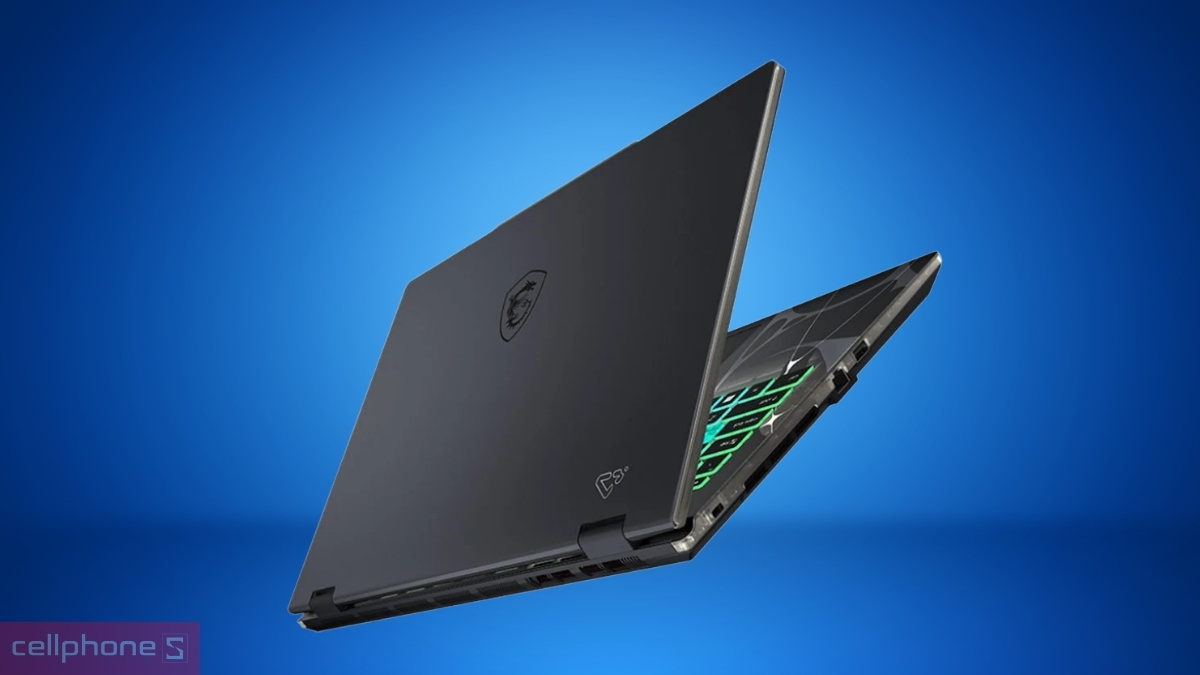 Laptop MSI Cyborg 15 B13WFKG-658VN sở hữu màu đen hiện đại