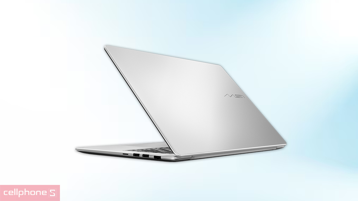 Thiết kế màu Urban Silver sang trọng của Laptop MSI Modern 14S G3MG-003VN