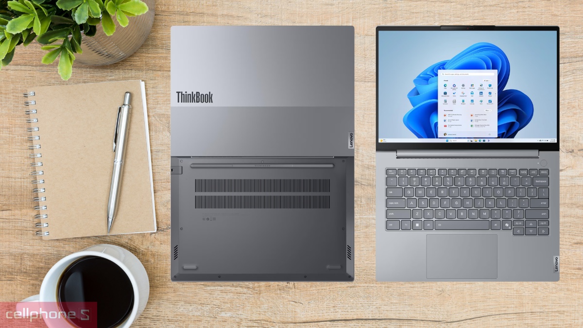 Màn hình hiển thị rõ nét của laptop Lenovo Thinkbook 14 G9 IRL 21UY008TVN
