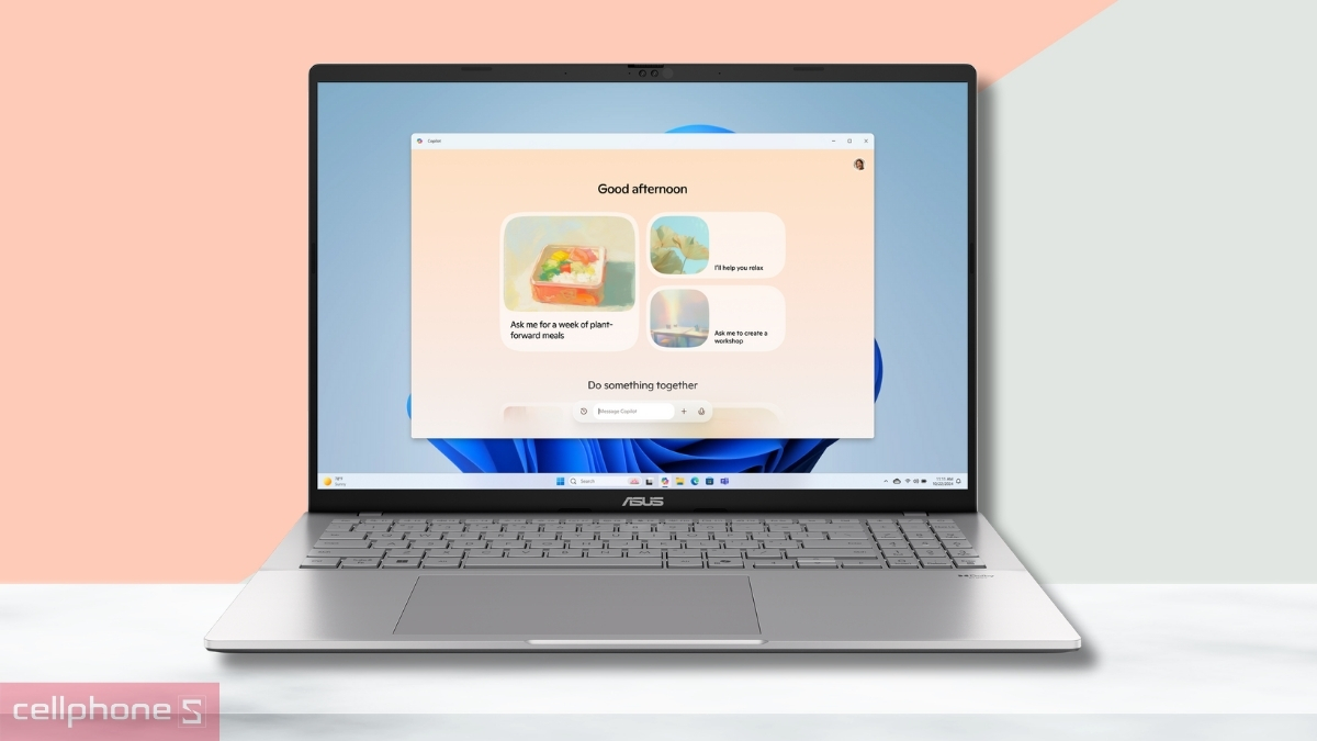 Laptop ASUS Vivobook S16 S3607CA-SH083WS được trang bị nhân xử lý chuyên biệt Intel AI Boost (NPU)