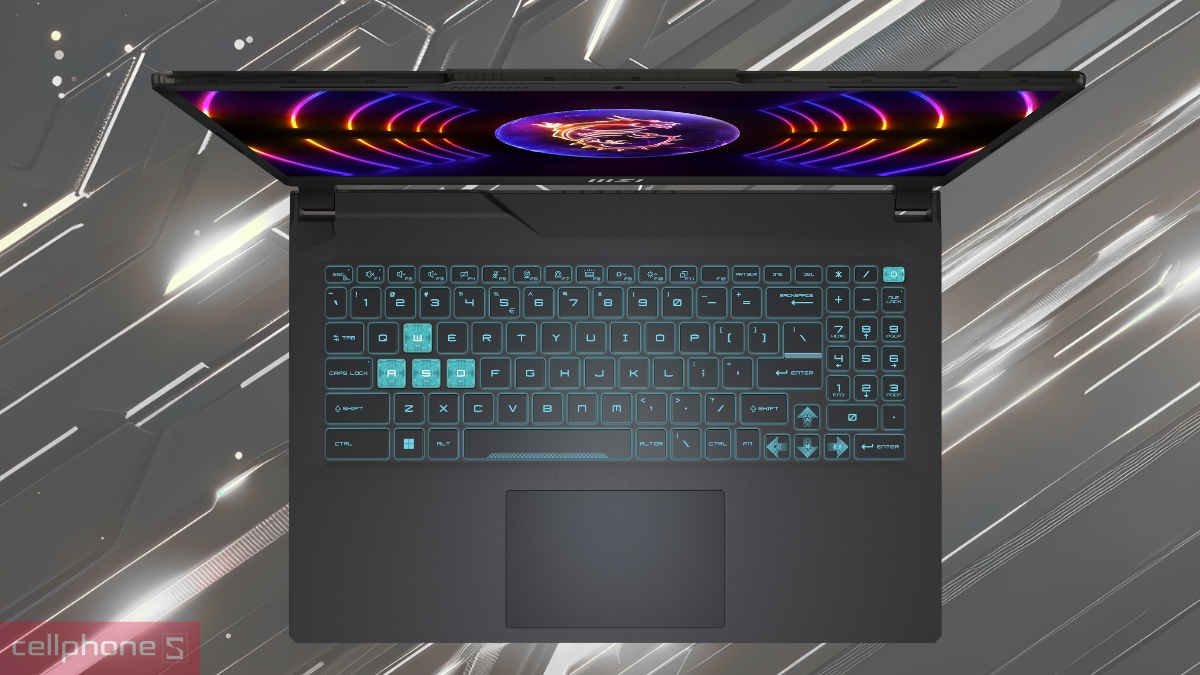 Thiết kế laptop MSI Cyborg 15 A13UC 2082VN