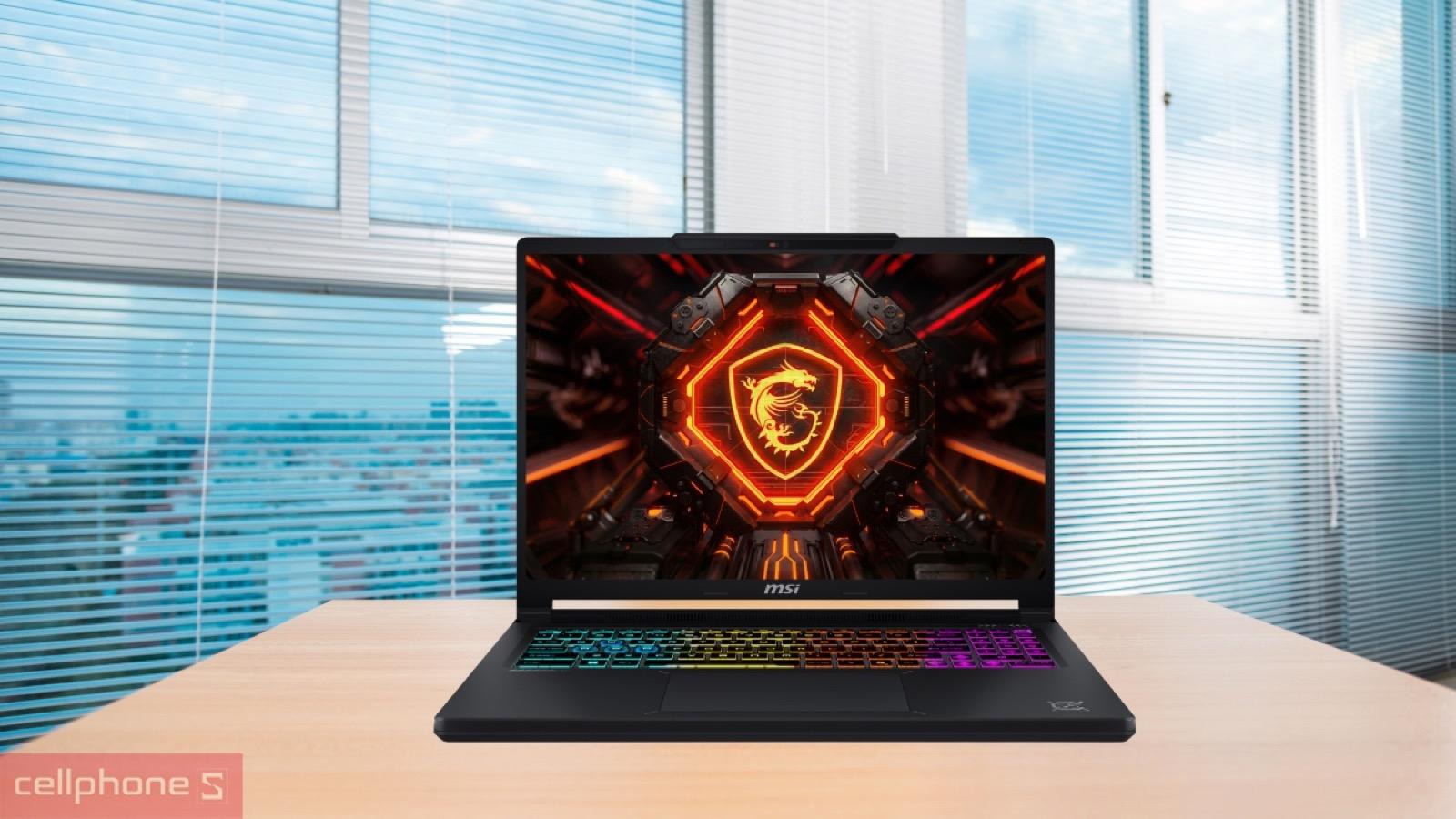 Màn hình hiển thị sống động của Laptop MSI Crosshair 16 HX E14WEK-076VN