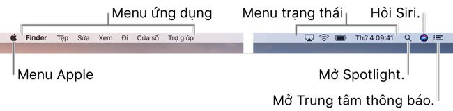 Thanh Menu trên cùng và những điều tạo sự khác biệt cho Macbook mà người mới cần biết sử dụng