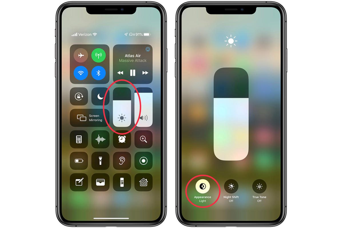 cach bat che do dark mode cho iphone voi he dieu hanh ios 13