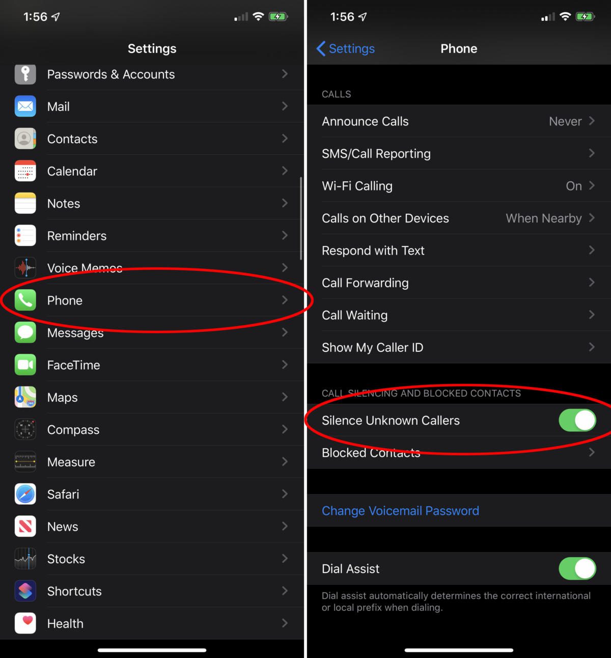 iOS 13 giúp dễ dàng gửi những cuộc gọi không xác định đến thư thoại.