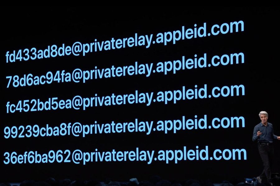 Đăng nhập bằng Apple có thể tạo ra các địa chỉ email giả, ngẫu nhiên chuyển tiếp đến địa chỉ thật của bạn, bảo vệ các công ty khác nhận địa chỉ email thực của bạn.