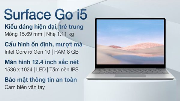 Laptop Surface mang thông số ấn tượng, cấu hình mạnh mẽ