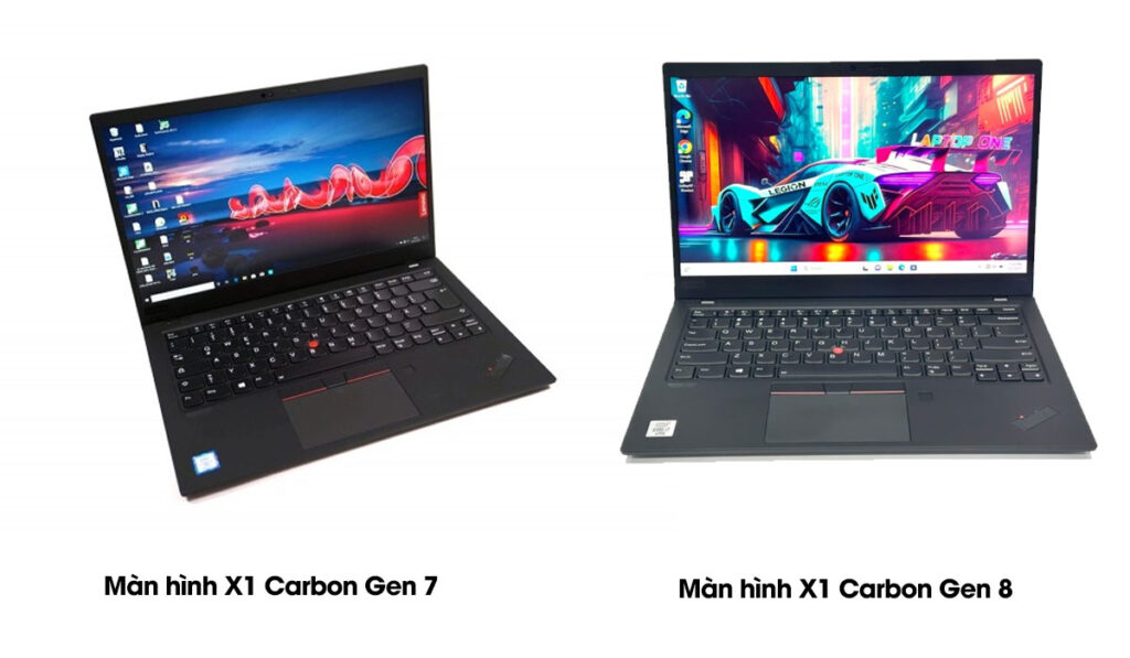Màn hình của X1 Carbon Gen 8 có chế độ hiển thị chân thực, sống động hơn Gen 7