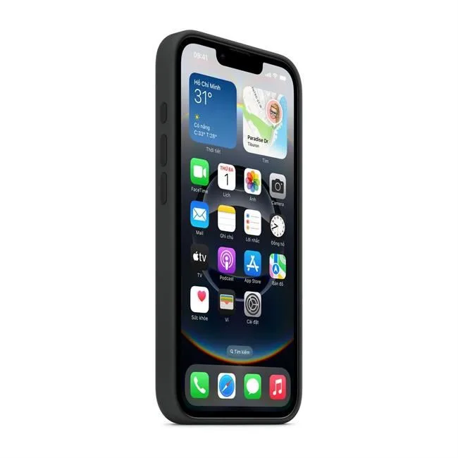 Ốp Lưng Apple iPhone 16e Silicone màu Đen – ảnh 3