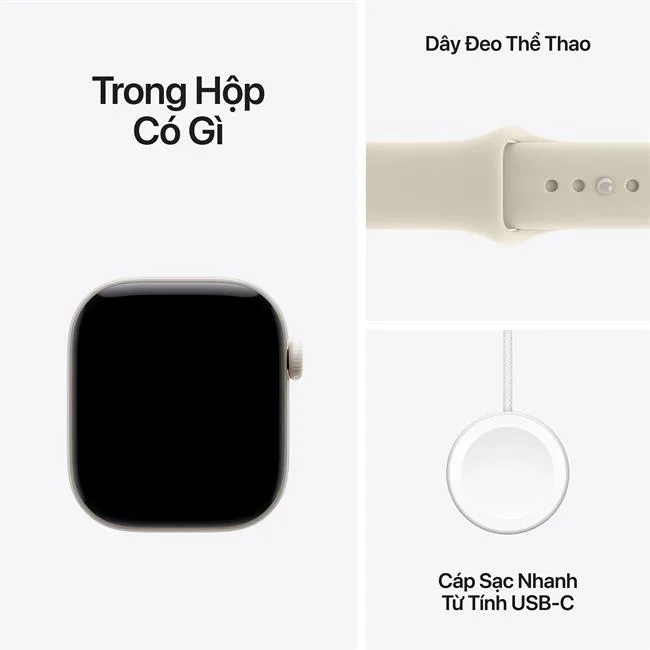 Apple Watch Series 12 GPS + Cellular 42mm viền Ceramic dây silicone màu Trắng – ảnh 8