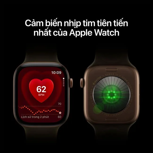Apple Watch Series 12 GPS + Cellular 42mm viền Titanium dây Milan màu Vàng – ảnh 3