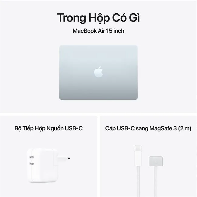 MacBook Air 15 inch M5 16GB/512GB 35W màu Xanh da trời nhạt – ảnh 27