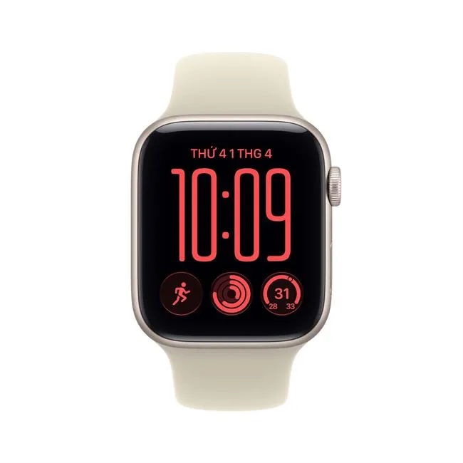 Apple Watch SE 3 GPS + Cellular 44mm viền nhôm dây thể thao 2026 màu Vàng đồng – ảnh 2