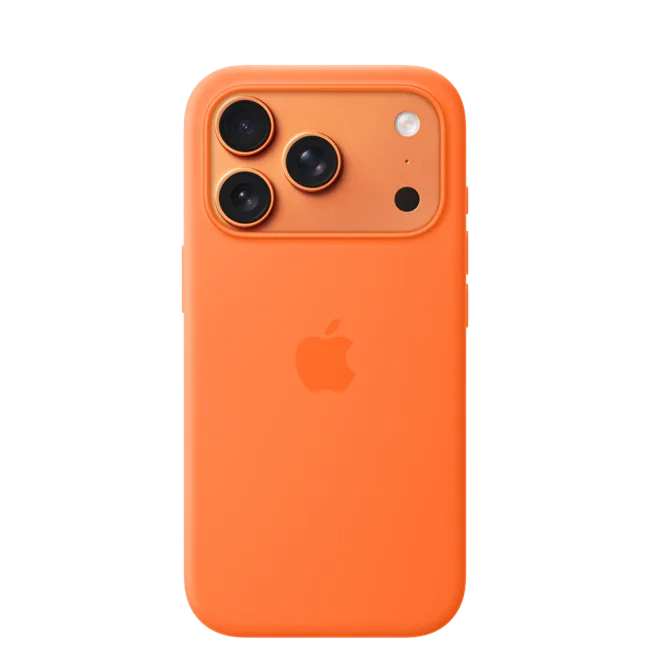 Ốp lưng MagSafe iPhone 17 Pro Silicone Apple màu Cam – ảnh 13