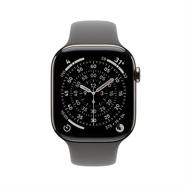 Apple Watch Series 11 GPS + Cellular 42mm viền Titanium dây thể thao màu Titan tự nhiên – ảnh 18