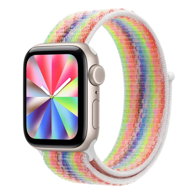 Dây Nylon Apple Watch 46mm Pride Edition MJ5C4 màu Màu combo – ảnh 1