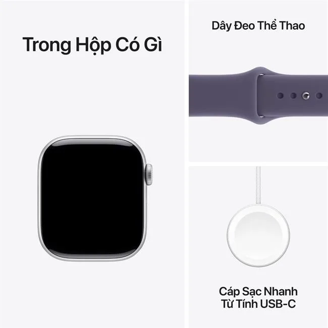 Apple Watch Series 11 GPS 42mm viền nhôm dây thể thao màu Bạc – ảnh 32