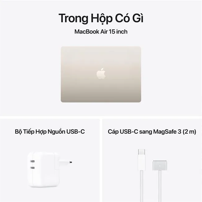 MacBook Air 15 inch M5 16GB/512GB 35W màu Vàng – ảnh 9