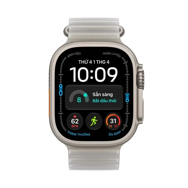Apple Watch Ultra 4 GPS + Cellular 49mm viền Titanium dây Ocean màu Titan tự nhiên – ảnh 2