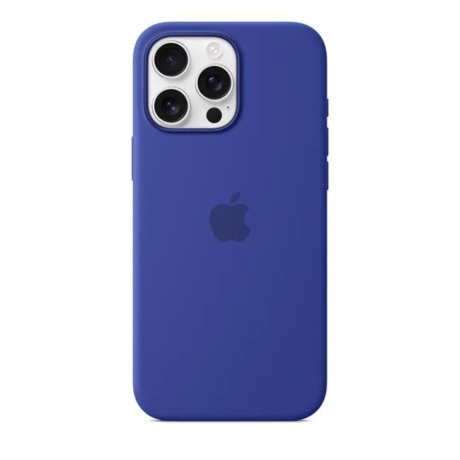 Ốp lưng MagSafe iPhone 16 Pro Max Silicone Apple màu Xanh Lưu Ly – ảnh 5