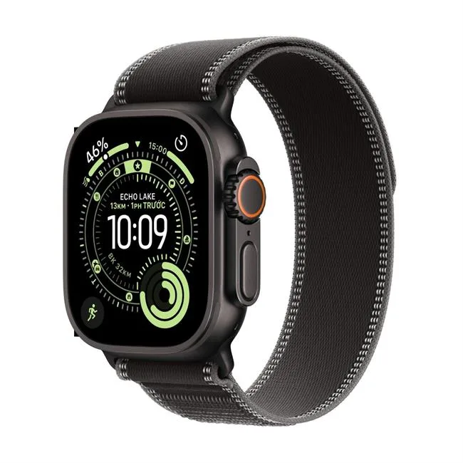 Apple Watch Ultra 3 GPS + Cellular 49mm viền Titanium dây Trail màu Titan đen – ảnh 2