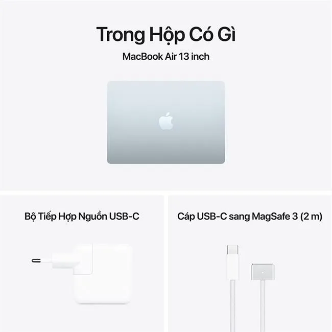 MacBook Air 13 inch M5 32GB/512GB 35W màu Xanh da trời nhạt – ảnh 9