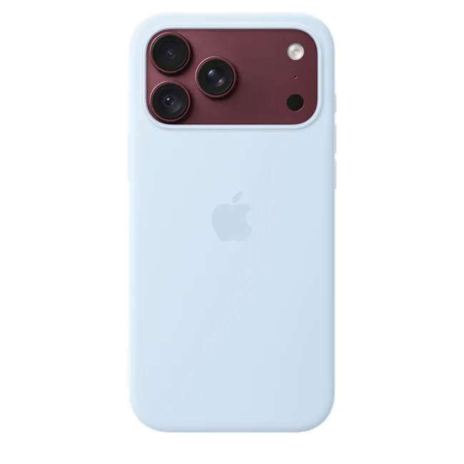 Ốp lưng MagSafe iPhone 18 Pro Max silicone Apple màu Xanh dương nhạt – ảnh 11