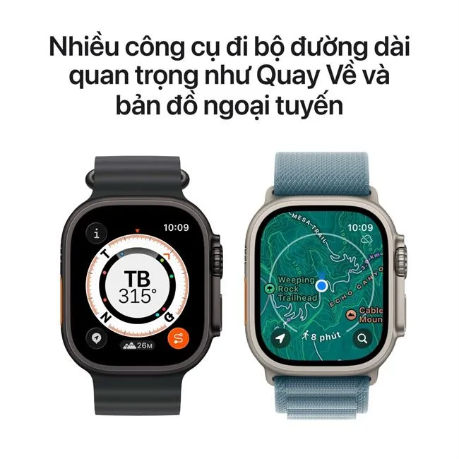 Apple Watch Ultra 3 GPS + Cellular 49mm viền Titanium dây Trail màu Titan đen – ảnh 4