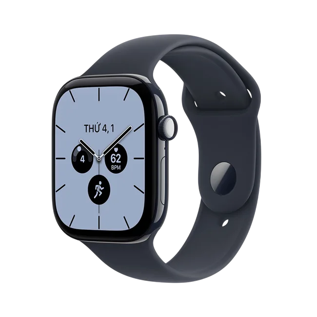 Apple Watch Series 12 GPS + Cellular 46mm viền Ceramic dây silicone màu Xanh đen nhạt – ảnh 10