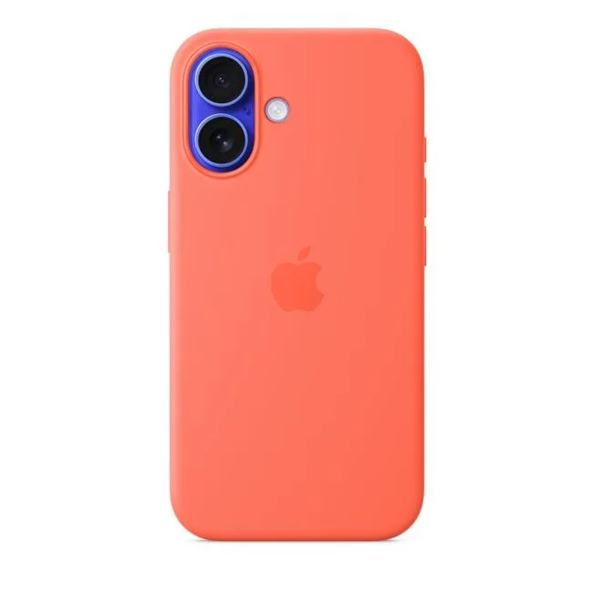 Ốp lưng MagSafe iPhone 16 Silicone Apple màu Cam – ảnh 23