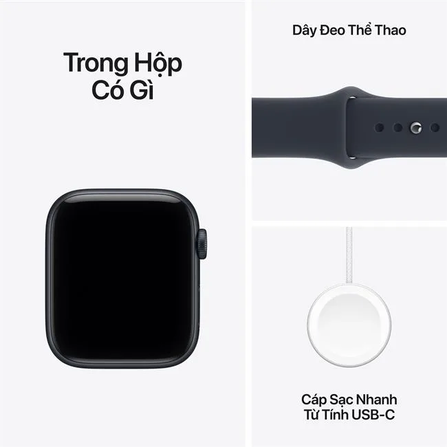 Apple Watch SE 3 GPS + Cellular 44mm viền nhôm dây thể thao 2026 màu Ghi đen – ảnh 17