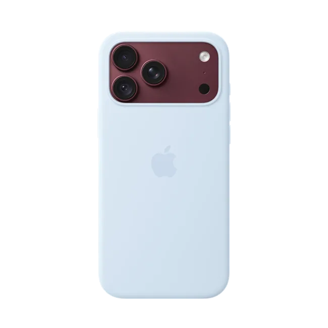 Ốp lưng MagSafe iPhone 18 Pro silicone Apple màu Xanh dương nhạt – ảnh 18