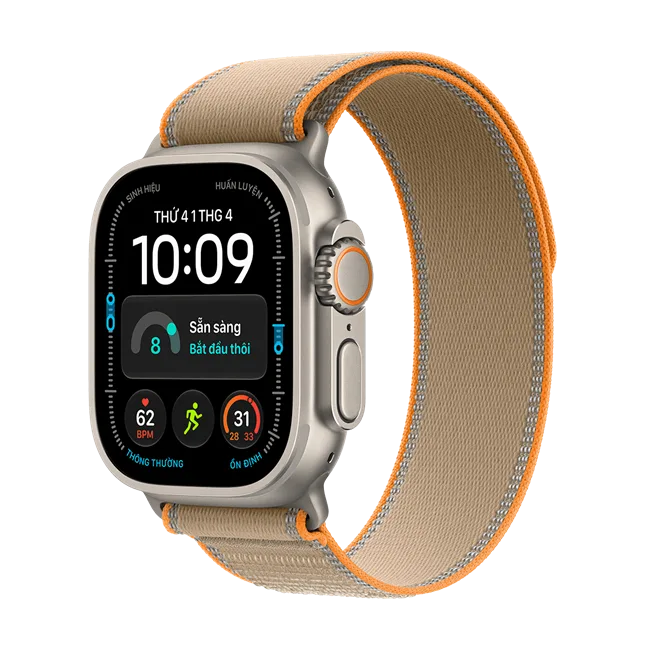 Apple Watch Ultra 4 GPS + Cellular 49mm viền Titanium dây Trail màu Titan tự nhiên – ảnh 1
