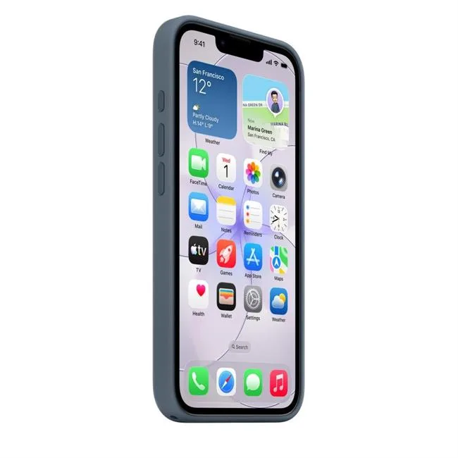 Ốp lưng MagSafe iPhone 17e Silicone Apple màu Xanh đen – ảnh 10