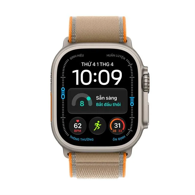 Apple Watch Ultra 4 GPS + Cellular 49mm viền Titanium dây Trail màu Titan tự nhiên – ảnh 2
