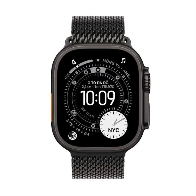 Apple Watch Ultra 3 GPS + Cellular 49mm viền Titanium dây Milan màu Titan đen – ảnh 2