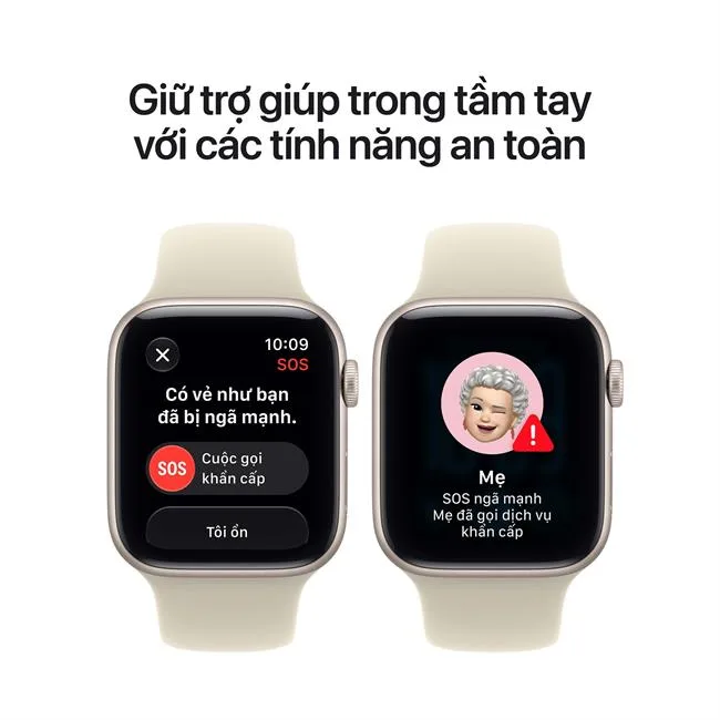 Apple Watch SE 3 GPS 44mm viền nhôm dây thể thao 2026 màu Vàng đồng – ảnh 7